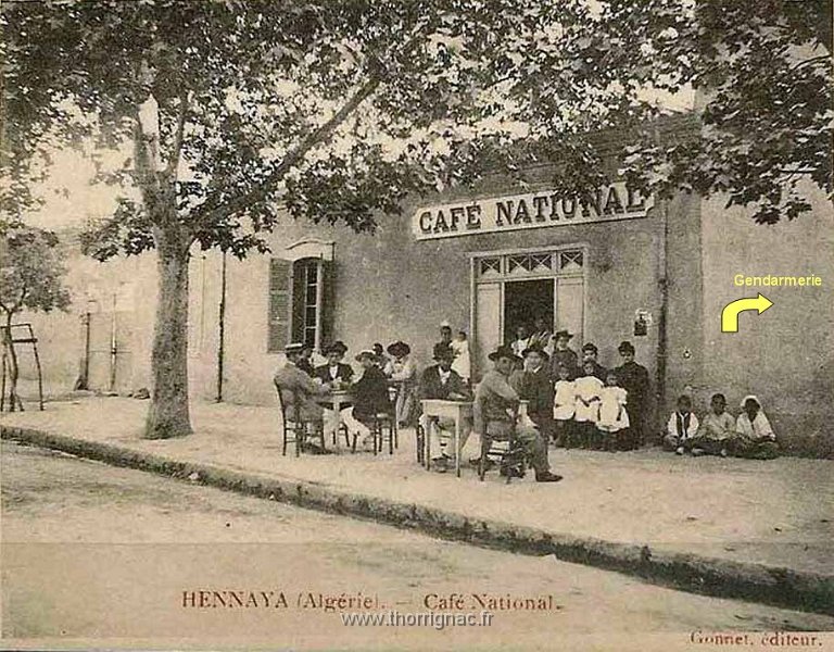 cafe national hennaya.jpg - Le café National attenant à la gendarmerie.