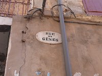 La plaque de la rue de Gènes