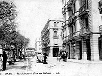 La rue d'Arzew et la place des Victoires en 1900