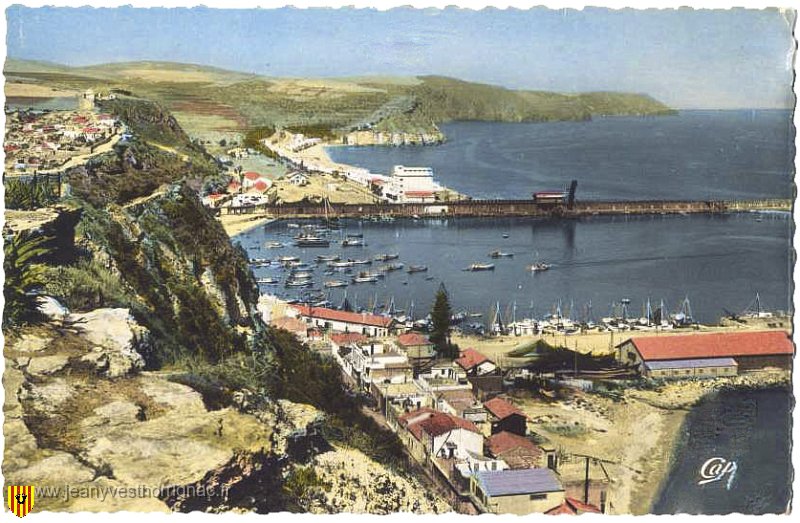 Beni Saf avant 1962.jpg - Le port. Carte postale de Paule Desplats