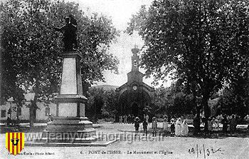 le monument et l eglise.gif - Le monument aux morts et l'église