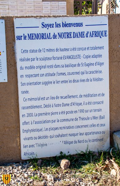 Notre Dame d Afrique 29 01 21 14.jpg - Théoule (06) - Le Mémorial Notre Dame d'Afrique - 29 janvier 2021